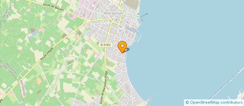 localisation de l'entreprise LES VENTS DU SUD à MARSEILLAN