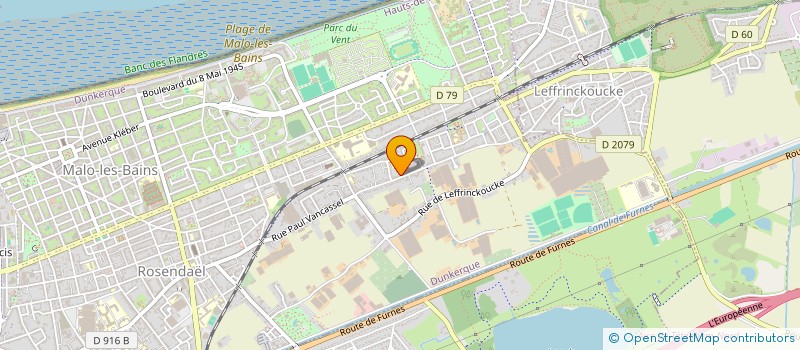 localisation de l'entreprise LES VENTS MARINS à DUNKERQUE