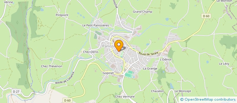 localisation de l'entreprise LES VERDIERS  PANISSIERES