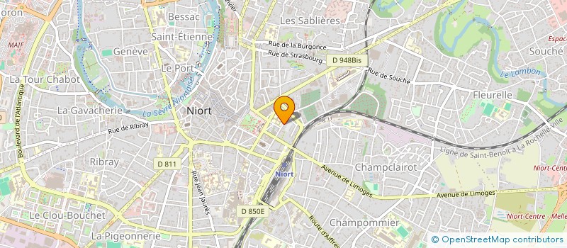 localisation de l'entreprise LES VERDONS  NIORT