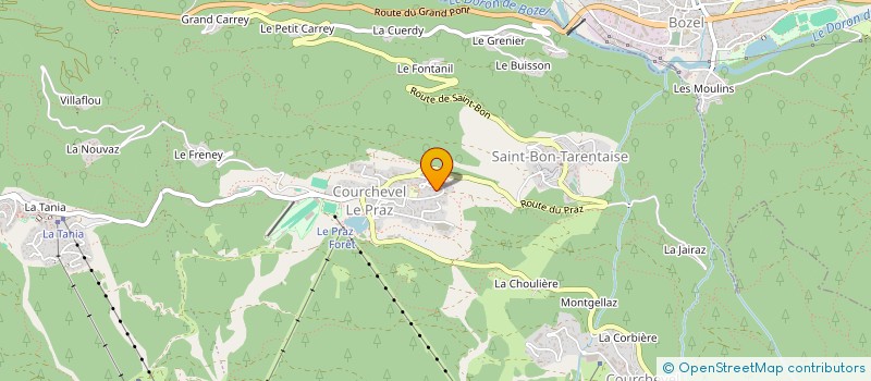 localisation de l'entreprise LES VERDONS à COURCHEVEL