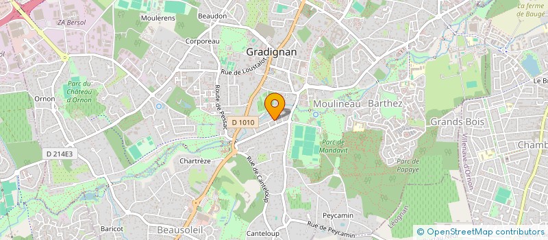 localisation de l'entreprise LES VERGERS à GRADIGNAN