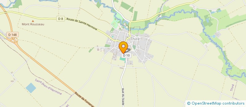 localisation de l'entreprise LES VERGERS  THIRE