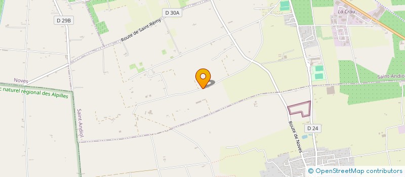 localisation de l'entreprise LES VERGERS  SAINT-ANDIOL