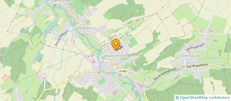 localisation de l'entreprise LES VERGERS  WALDIGHOFEN