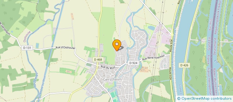 localisation de l'entreprise LES VERGERS  GERSTHEIM