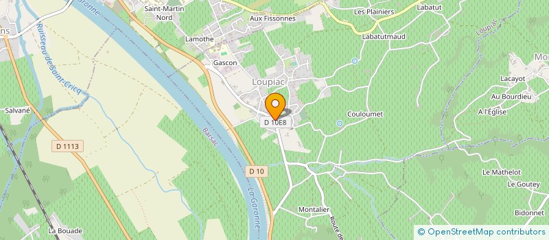 localisation de l'entreprise LES VERGERS  LOUPIAC