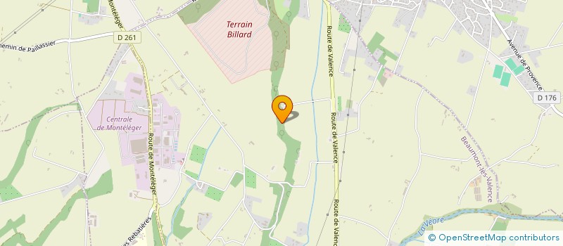 localisation de l'entreprise LES VERGERS D'AGATE  BEAUMONT-LES-VALENCE