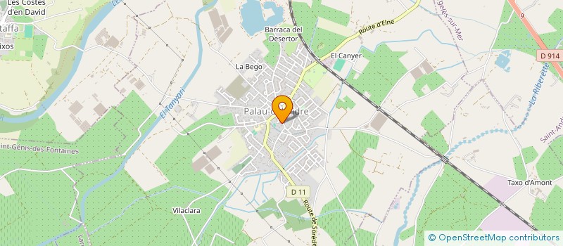 localisation de l'entreprise LES VERGERS D'EMALISA à PALAU-DEL-VIDRE
