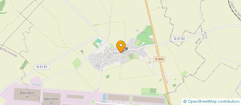 localisation de l'entreprise LES VERGERS D'EPINOY  EPINOY