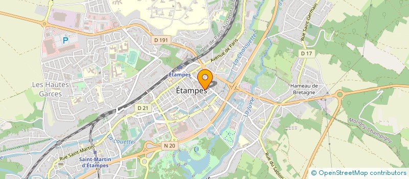 localisation de l'entreprise LES VERGERS D'ETAMPES à ETAMPES
