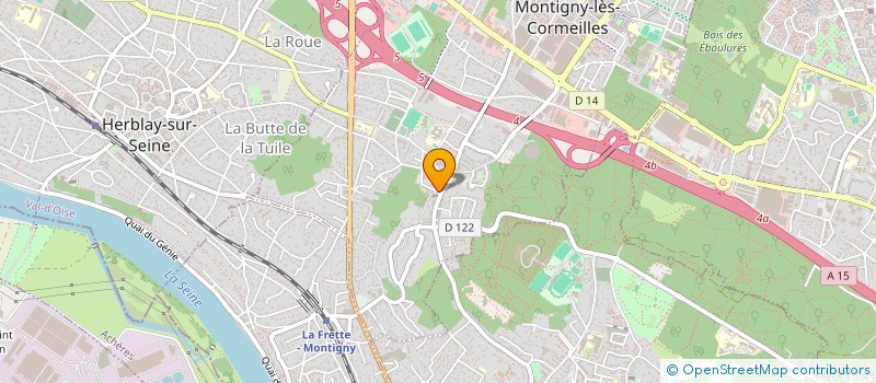 localisation de l'entreprise LES VERGERS D 'HAMLLI  MONTIGNY-LES-CORMEILLES