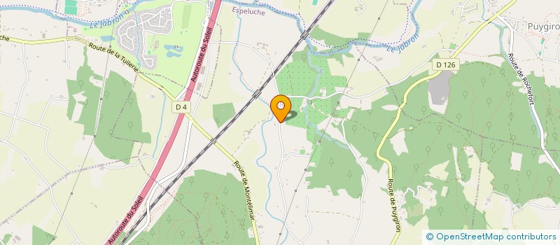 localisation de l'entreprise LES VERGERS DE BACONET  ESPELUCHE