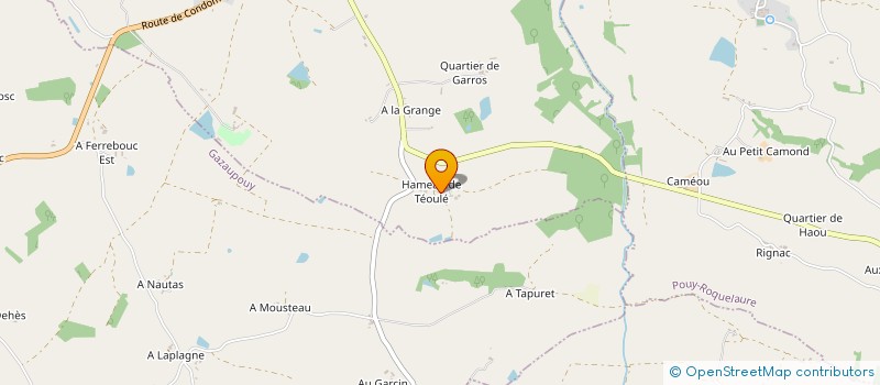 localisation de l'entreprise LES VERGERS DE BEAUSOLEIL à LA ROMIEU