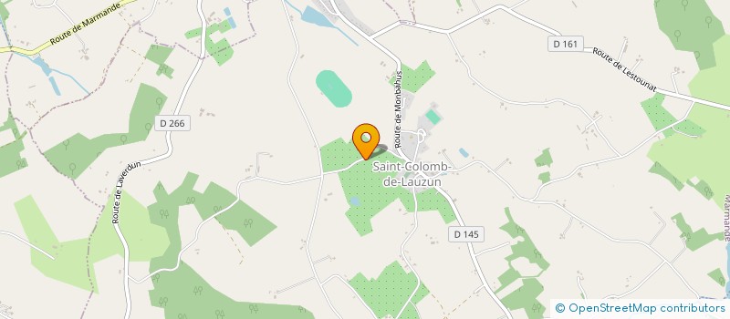 localisation de l'entreprise LES VERGERS DE BERTOUNECHE  SAINT-COLOMB-DE-LAUZUN
