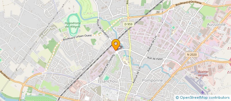 localisation de l'entreprise LES VERGERS DE BLUE WHALE à MONTAUBAN