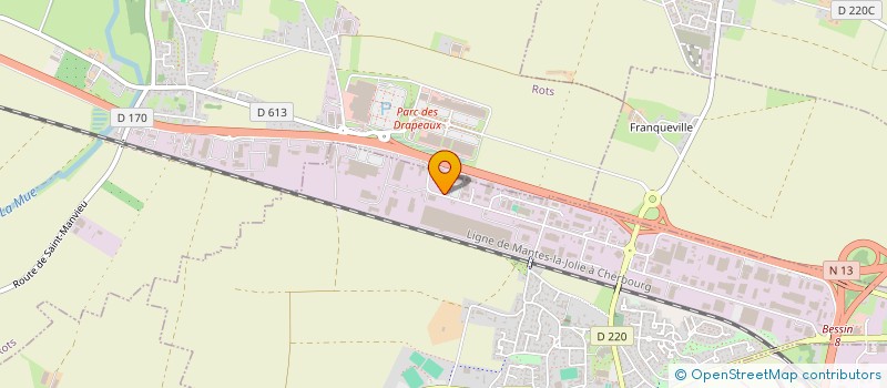 localisation de l'entreprise LES VERGERS DE CARPIQUET  CARPIQUET