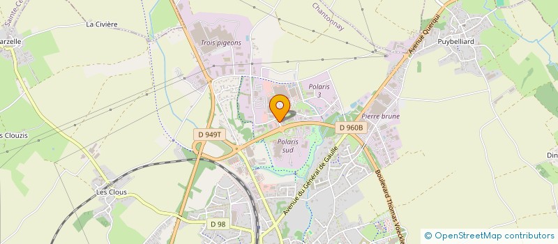 localisation de l'entreprise LES VERGERS DE CHANTONNAY à CHANTONNAY