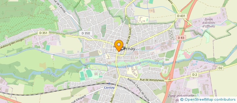 localisation de l'entreprise LES VERGERS DE CHARMOIS  ASPACH-MICHELBACH