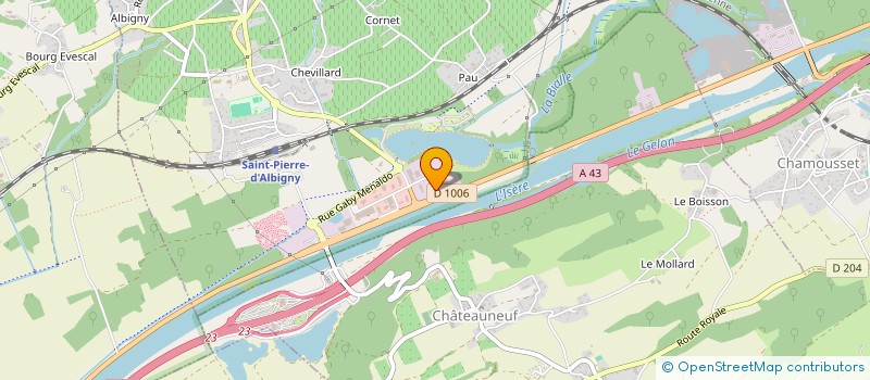 localisation de l'entreprise LES VERGERS DE CHATEAUNEUF  SAINT-PIERRE-D'ALBIGNY