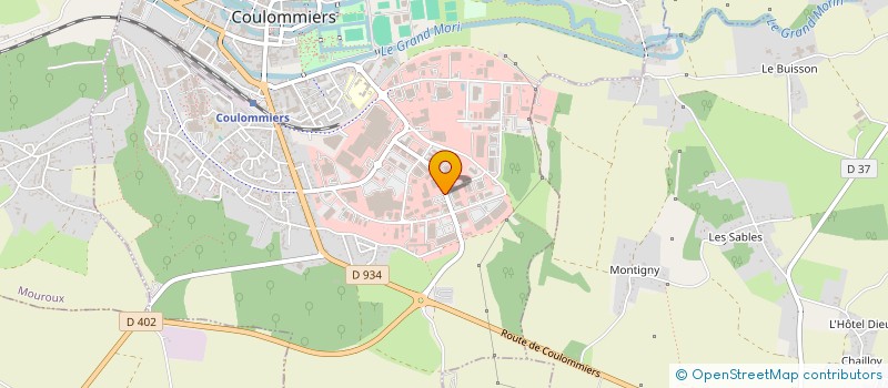 localisation de l'entreprise LES VERGERS DE COULOMMIERS à COULOMMIERS