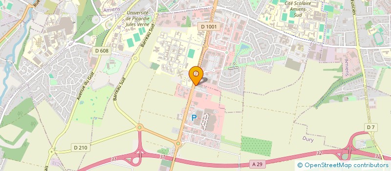 localisation de l'entreprise LES VERGERS DE DURY  DURY