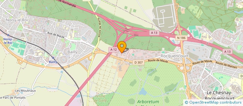 localisation de l'entreprise LES VERGERS DE GALLY à BAILLY