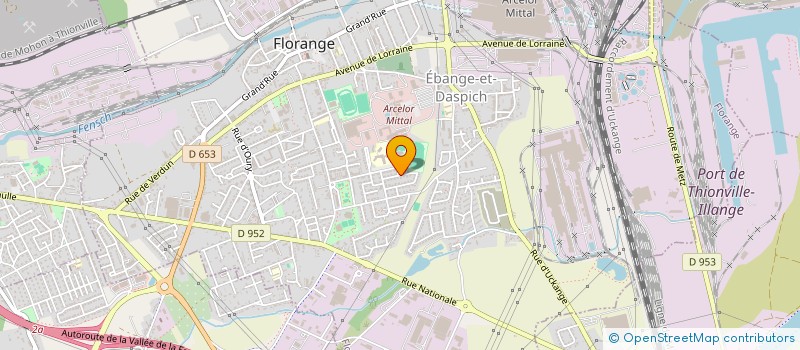 localisation de l'entreprise LES VERGERS DE GUENTRANGE à FLORANGE