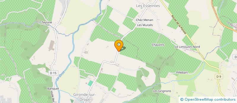 localisation de l'entreprise LES VERGERS DE JULIETTE à GIRONDE-SUR-DROPT