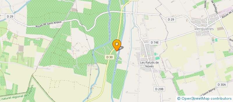 localisation de l'entreprise LES VERGERS DE L'ANGUILLON à NOVES
