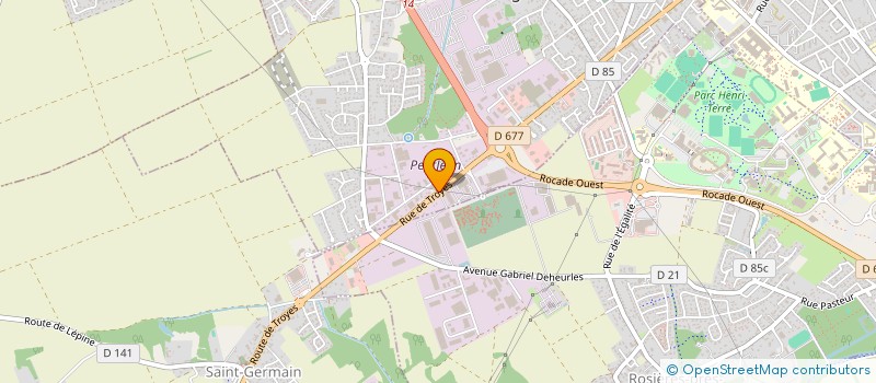 localisation de l'entreprise LES VERGERS DE L'AUBE  SAINT-ANDRE-LES-VERGERS