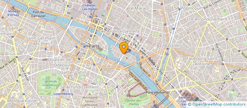 localisation de l'entreprise LES VERGERS DE L'ILE ST LOUIS à PARIS
