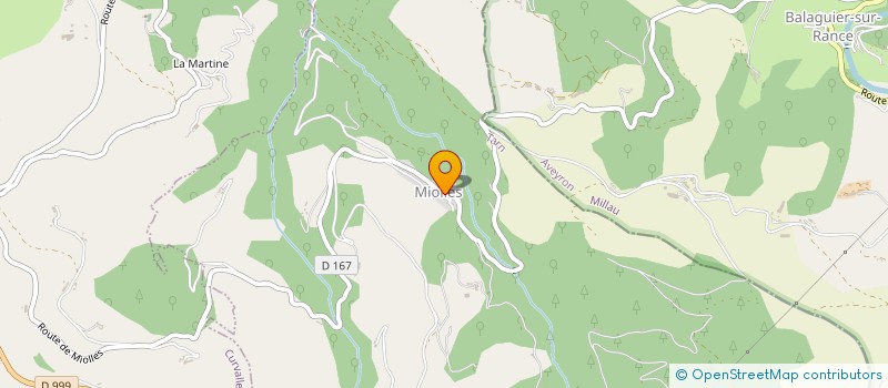 localisation de l'entreprise LES VERGERS DE L'OUSTALOU  MIOLLES