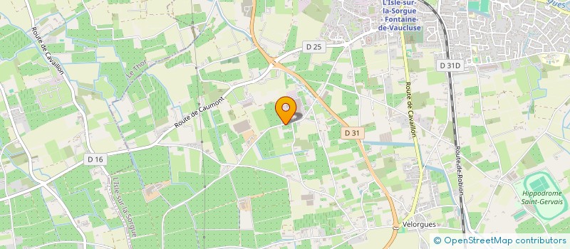 localisation de l'entreprise LES VERGERS DE LA BARTHELASSE  L'ISLE-SUR-LA-SORGUE