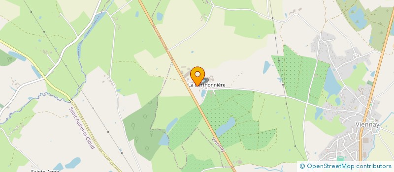 localisation de l'entreprise LES VERGERS DE LA BERTHONNIERE  ALLONNE