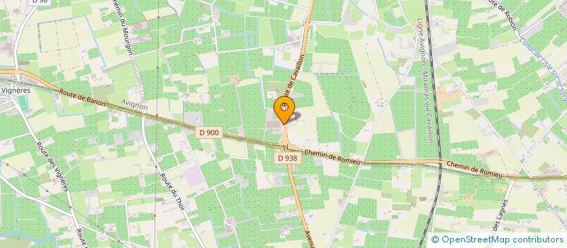 localisation de l'entreprise LES VERGERS DE LA COURTOISE à L'ISLE-SUR-LA-SORGUE