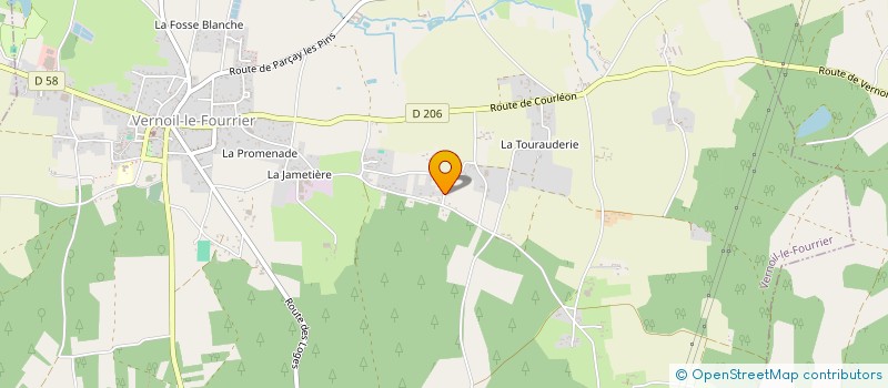 localisation de l'entreprise LES VERGERS DE LA DECOSSERIE à NOYANT-VILLAGES