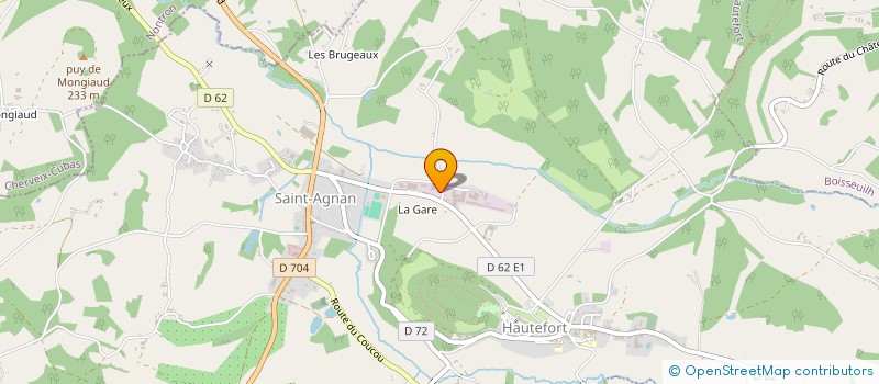 localisation de l'entreprise LES VERGERS DE LA GUILLOU à NAILHAC