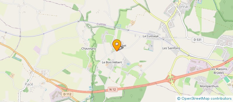 localisation de l'entreprise LES VERGERS DE LA LANDE à CUISSAI