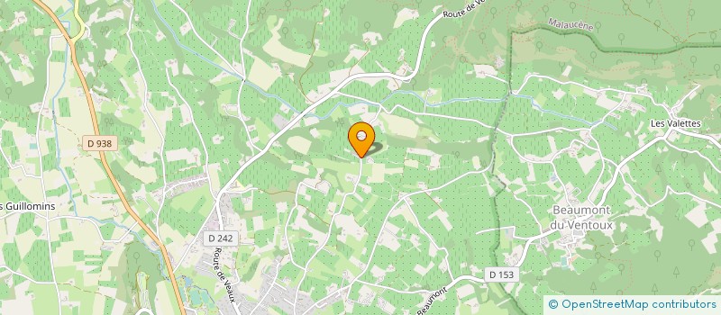 localisation de l'entreprise LES VERGERS DE LA MADELENE à MALAUCENE