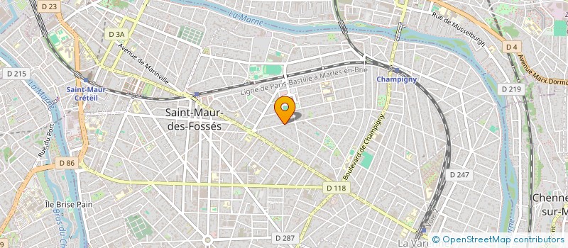 localisation de l'entreprise LES VERGERS DE LA MAISON BLEUE à SAINT-MAUR-DES-FOSSES