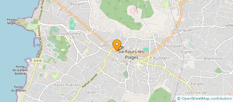 localisation de l'entreprise LES VERGERS DE LA RADE à SIX-FOURS-LES-PLAGES