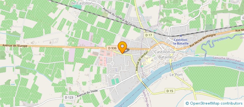 localisation de l'entreprise LES VERGERS DE LA RIVIERE  MOULIETS-ET-VILLEMARTIN