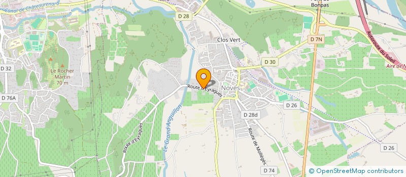 localisation de l'entreprise LES VERGERS DE LA RODDE à NOVES