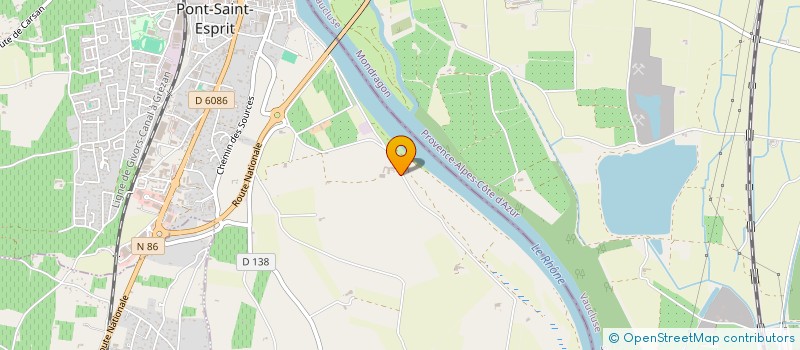 localisation de l'entreprise LES VERGERS DE LAURA  PONT-SAINT-ESPRIT