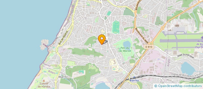 localisation de l'entreprise LES VERGERS DE LOU à BIARRITZ