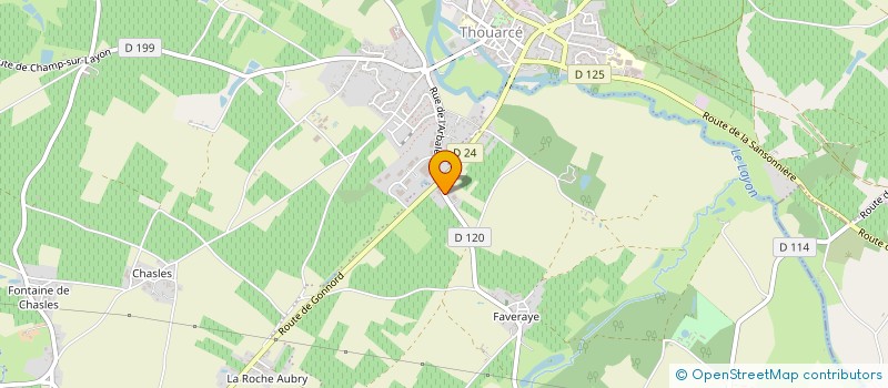 localisation de l'entreprise LES VERGERS DE MANE  TERRANJOU