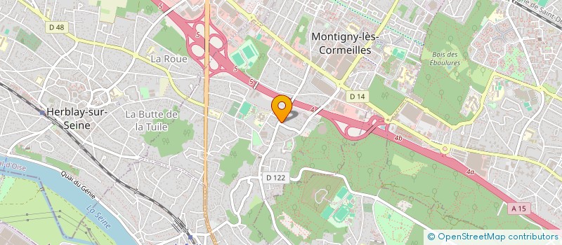 localisation de l'entreprise LES VERGERS DE MONTIGNY  MONTIGNY-LES-CORMEILLES