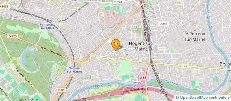 localisation de l'entreprise LES VERGERS DE NOGENT à NOGENT-SUR-MARNE