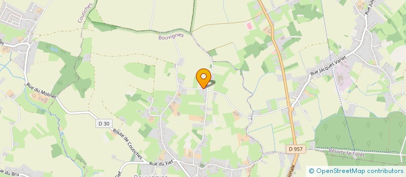 localisation de l'entreprise LES VERGERS DE PEVELE ET DE LA PLAINE DE SCARPE à BOUVIGNIES
